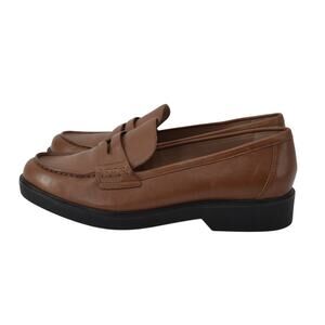 Nordstrom Women's Size 12 Lafayette Brown Loafer Leather